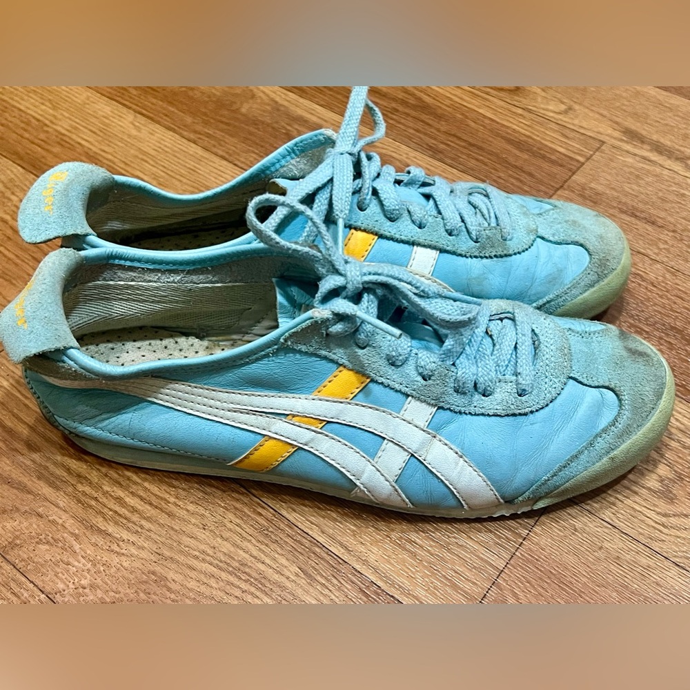Onitsuka Tiger by Asics Blue and Yellow Sneakers
